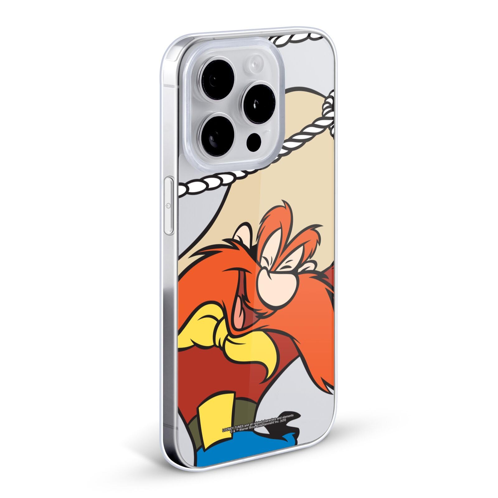 Officially Licensed Looney Tunes Yosemite Sam Soft Gel Case for Apple iPhone 13 Pro Max - Durable Protection with Fun Cartoon Design - Perfect for Fans, Daily Use & Gift Giving