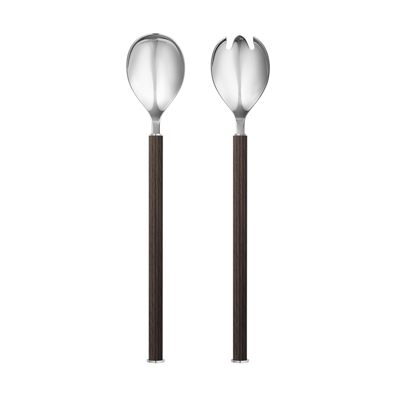 Premium Bernadotte Salad Set - 18-Piece Stainless Steel Salad Serving Set with Serving Spoon, Fork, and Tongs - Perfect for Dinner Parties, BBQs, and Healthy Meal Prep