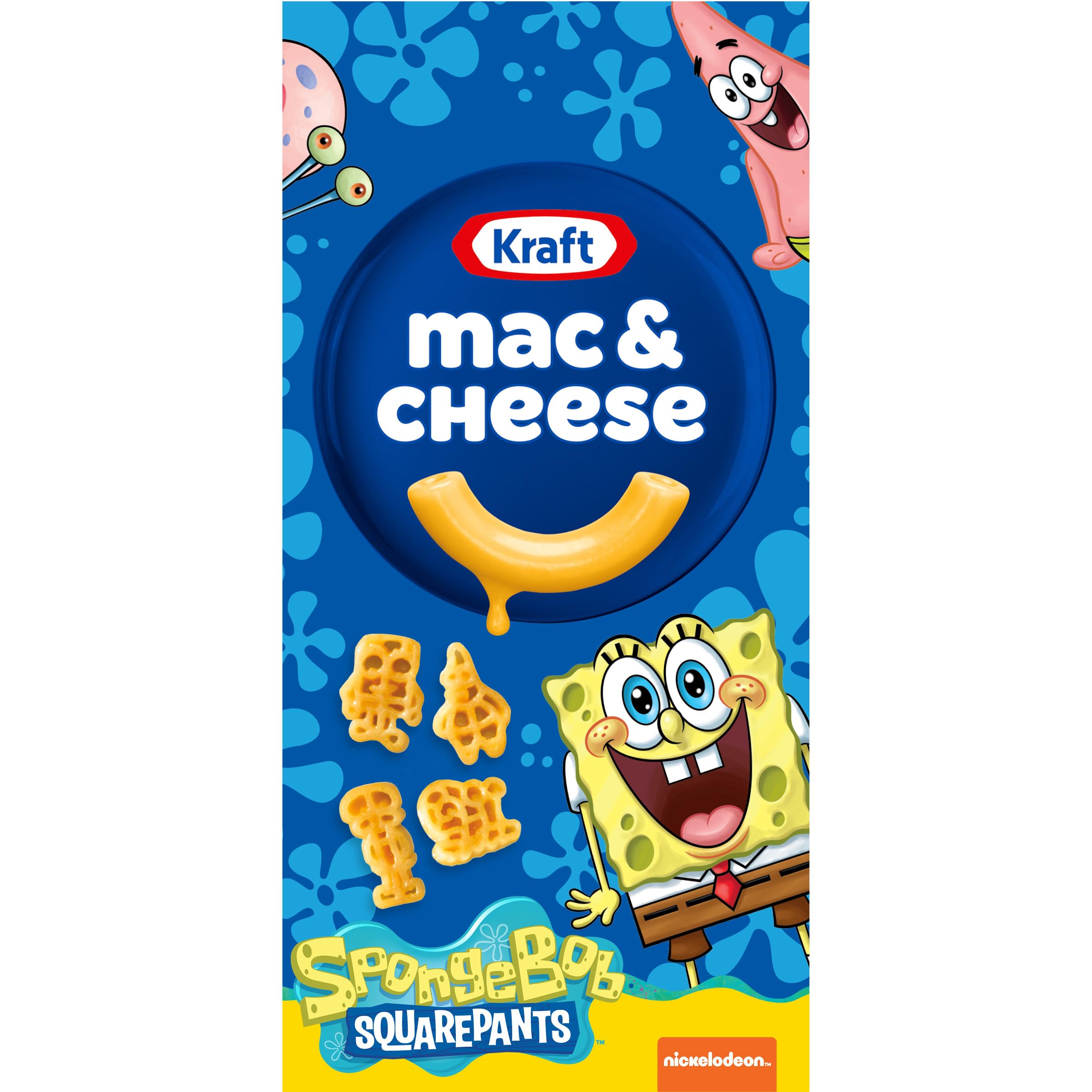SpongeBob SquarePants Kraft Macaroni and Cheese Dinner - 5.5 oz Box | Easy Microwave Meal for Kids | Fun Lunchbox Idea & After-School Snack