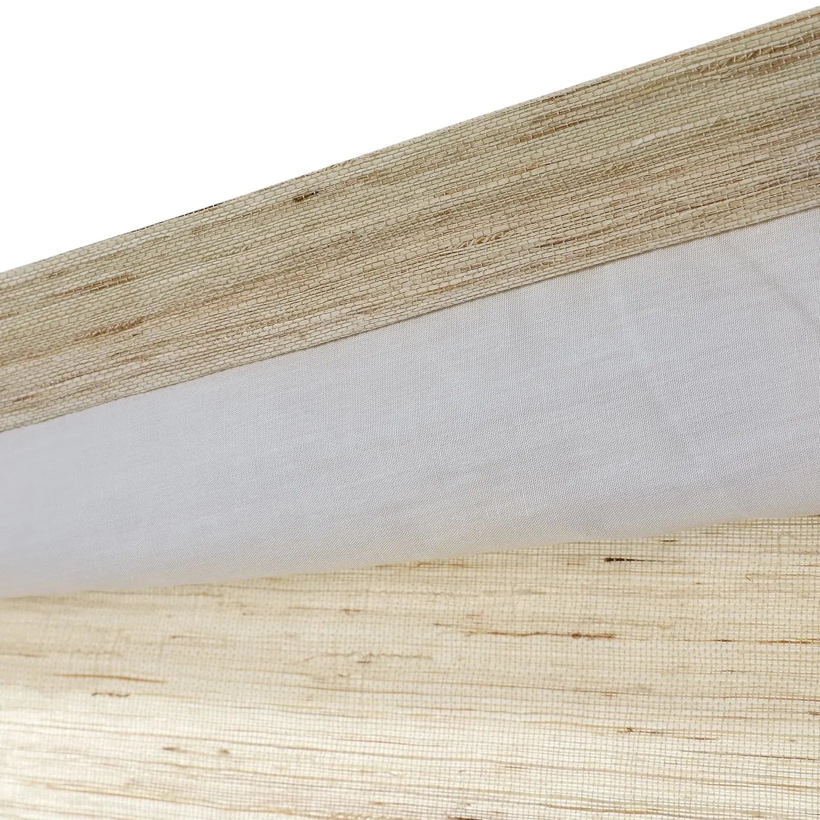 Natural Ramie Bamboo Woven Window Shade - Eco-Friendly Cashew Color Sun Blinds for Living Room & Bedroom