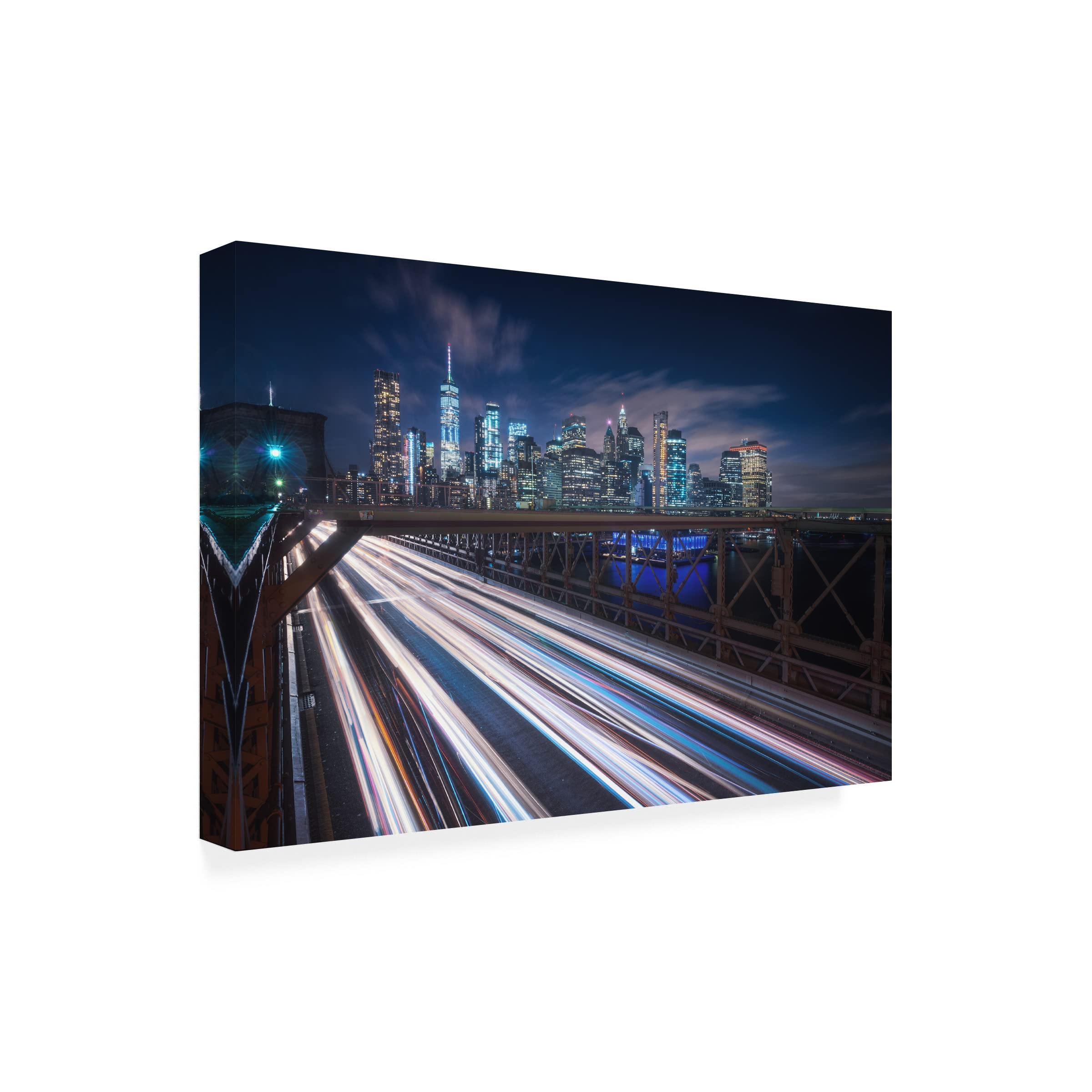 Speed by Carlos F Turienzo - Premium Canvas Wall Art Print - Modern Home & Office Decor - Perfect for Living Room, Bedroom or Workspace