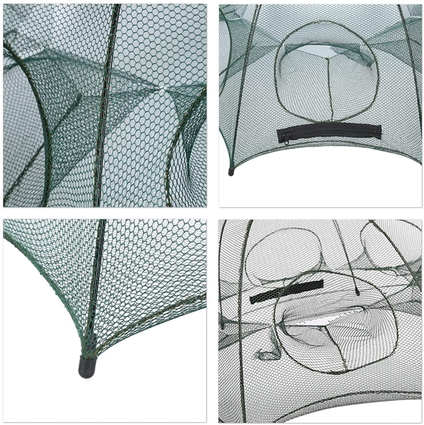 Magic Kreytrap Automatic Foldable Fishing Trap Net - Portable Umbrella Bait Trap for Catching Fish, Eels, Crabs, Lobsters, Minnows & Shrimp | Ideal for Freshwater, Saltwater & Ice Fishing