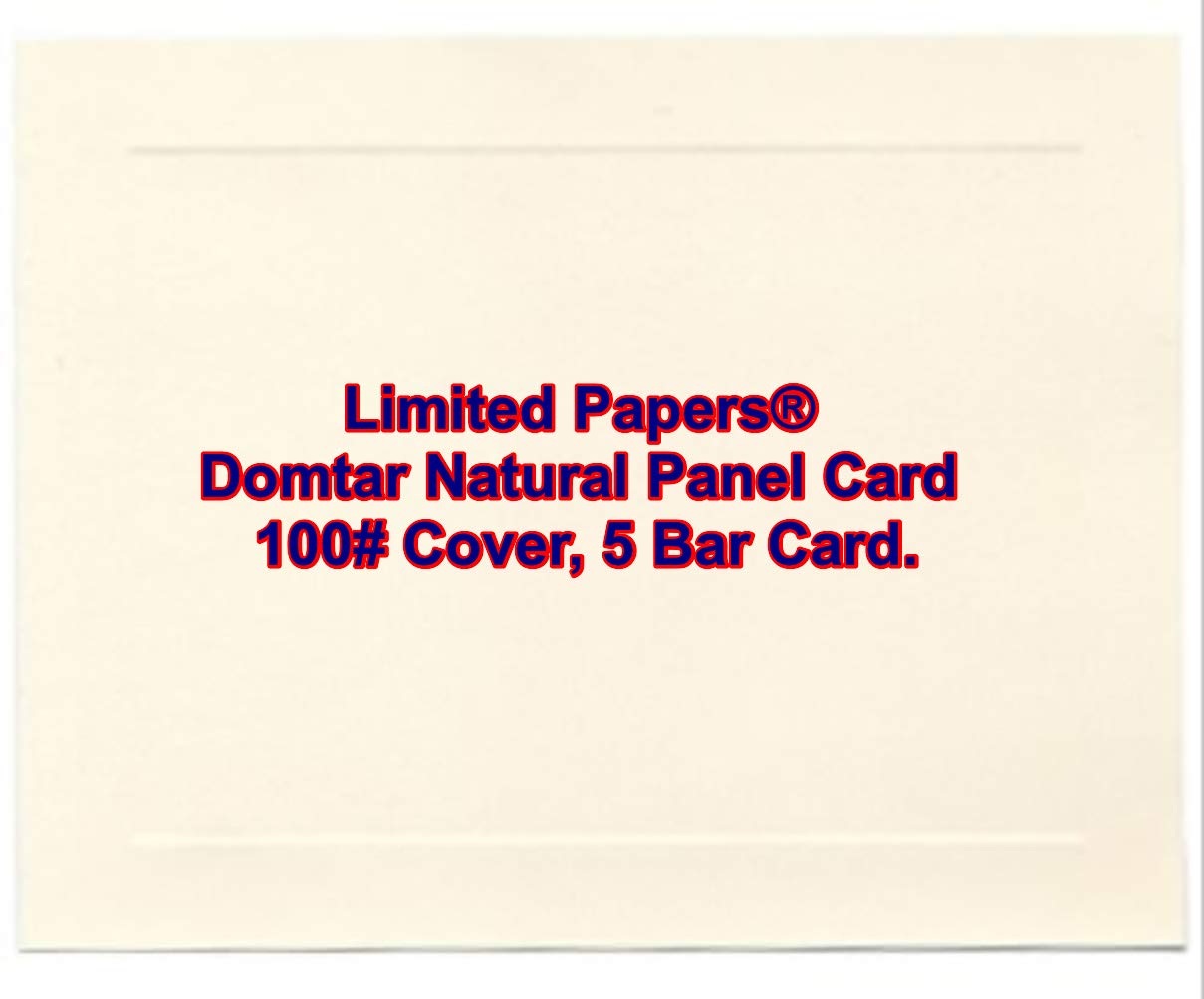 Premium RSVP Cards & Envelopes Set - 250 Pcs Cougar Opaque Response Cards with 5 Bar Design | Elegant Wedding Invitation Stationery, Party RSVP Cards, Bridal Shower Thank You Notes (Natural Panel 100# Cover)