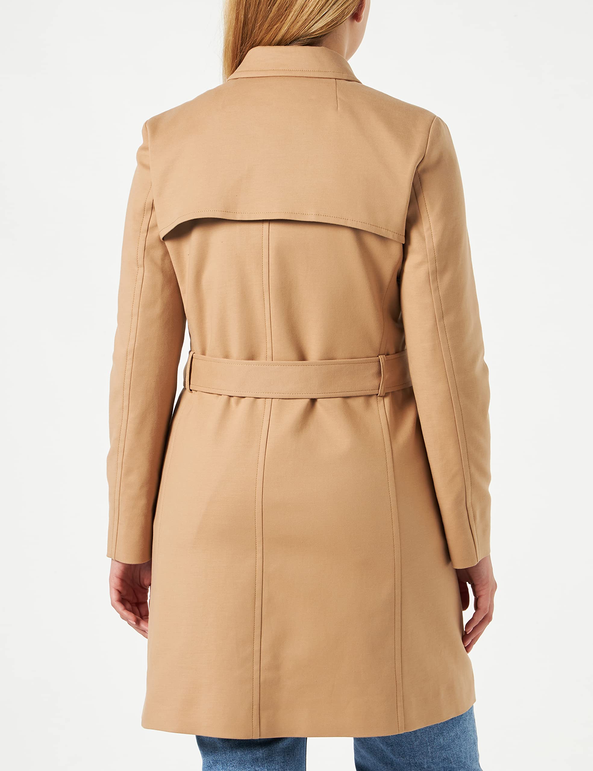HUGO Women's Trench Coat - Classic Waterproof Long Coat with Belt for Fall & Winter | Office Wear, Business Casual, Rainy Day Outerwear