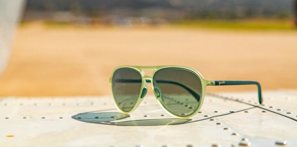 Goodr Buzzed On The Tower Polarized Sunglasses - UV Protection, Lightweight & Stylish for Running, Cycling, and Outdoor Activities