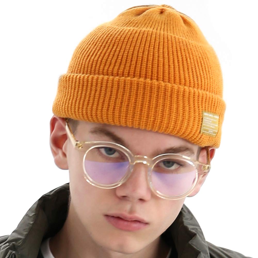 UNDERCONTROL Winter Beanie Hat for Men & Women - Unisex Fisherman Skull Cap, Roll-Up Watch Cap, Plain Docker Style - Warm Knit Hat for Outdoor Activities, Fishing, Skiing, and Winter Sports