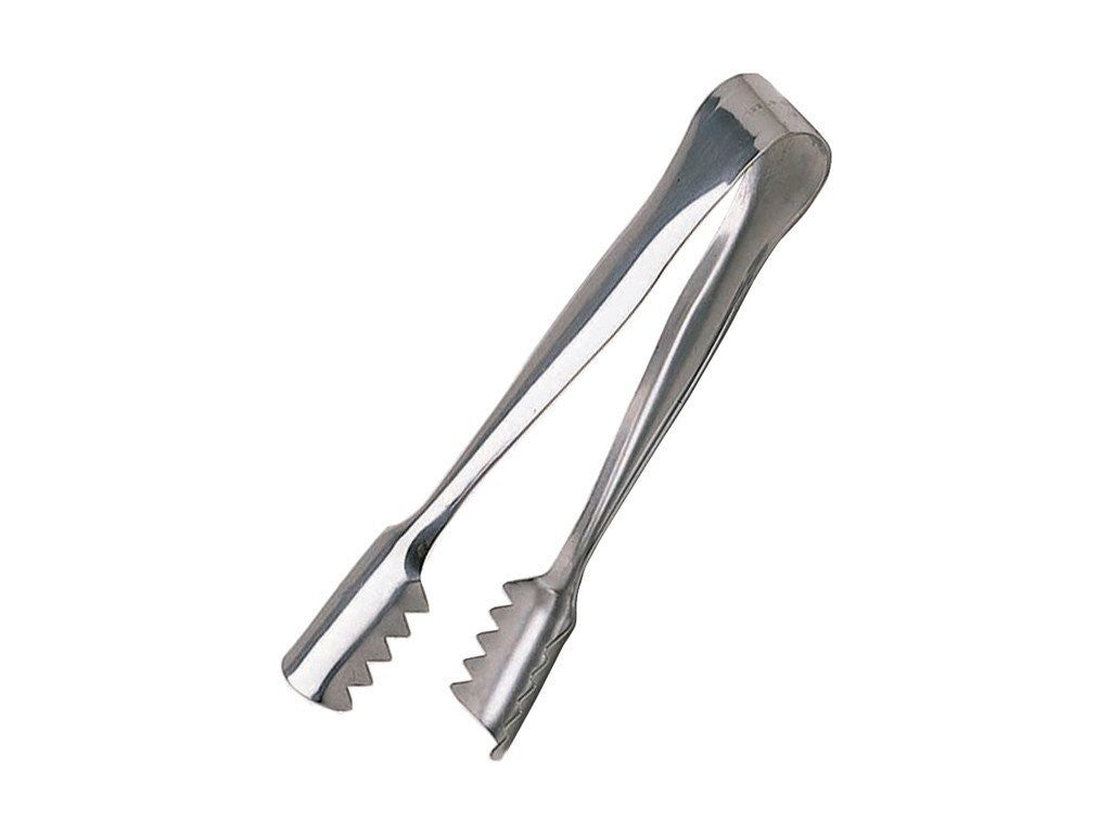 Barcraft 16cm Stainless Steel Ice Tongs - Premium Bar Accessories for Cocktails, Iced Coffee & Home Bartending
