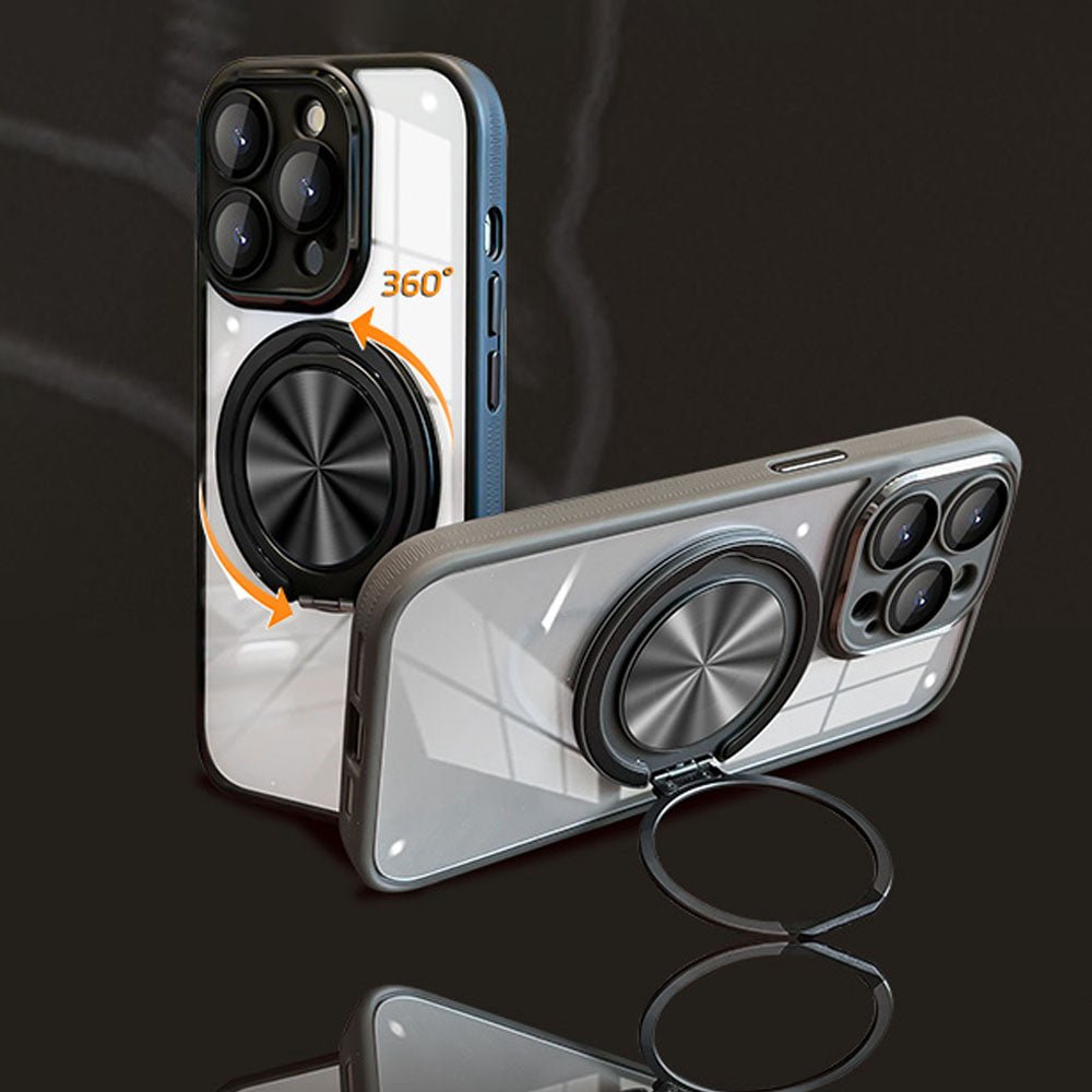 CrystalForce MagSafe iPhone Case - Shockproof & Slim Protective Cover for iPhone 12/13/14/15 Pro Max - Perfect for Workouts, Travel & Everyday Use