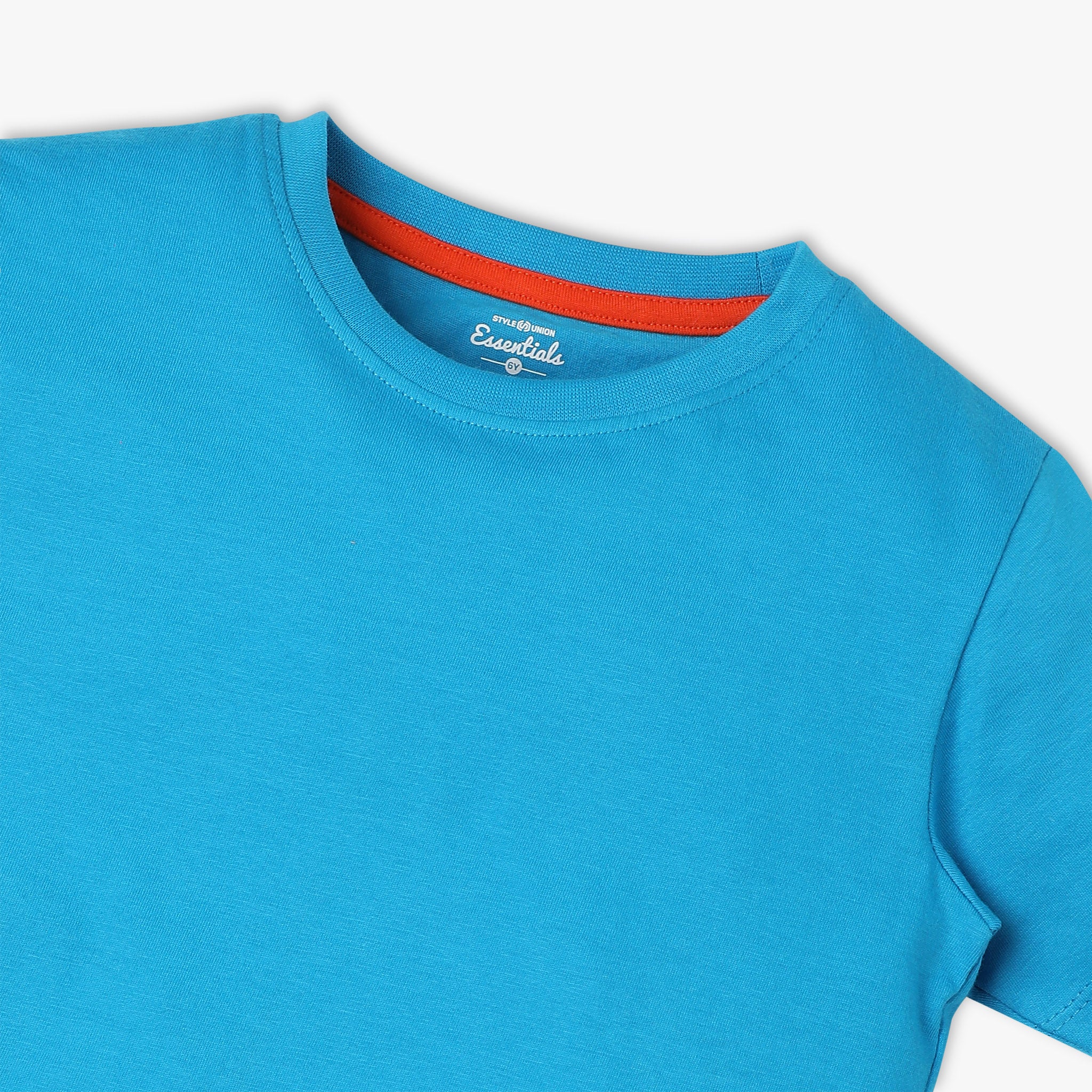 Boys Crew Neck Core T-Shirt - Soft Cotton Basic Tee for Kids - Perfect for School, Play & Everyday Wear