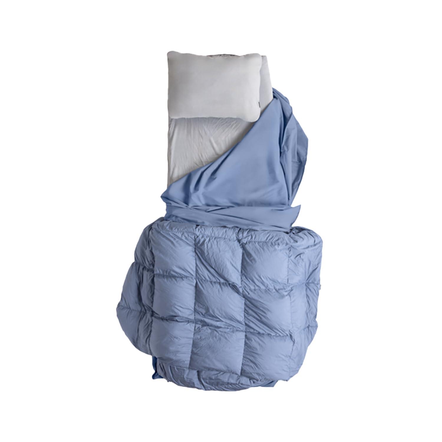 HEST Single Top Sheet - Compatible with Single Down Comforter - Soft & Cozy Camping Sheet for Outdoor Adventures - Non-Slip Tucked Corner Flaps & Toggles - 58
