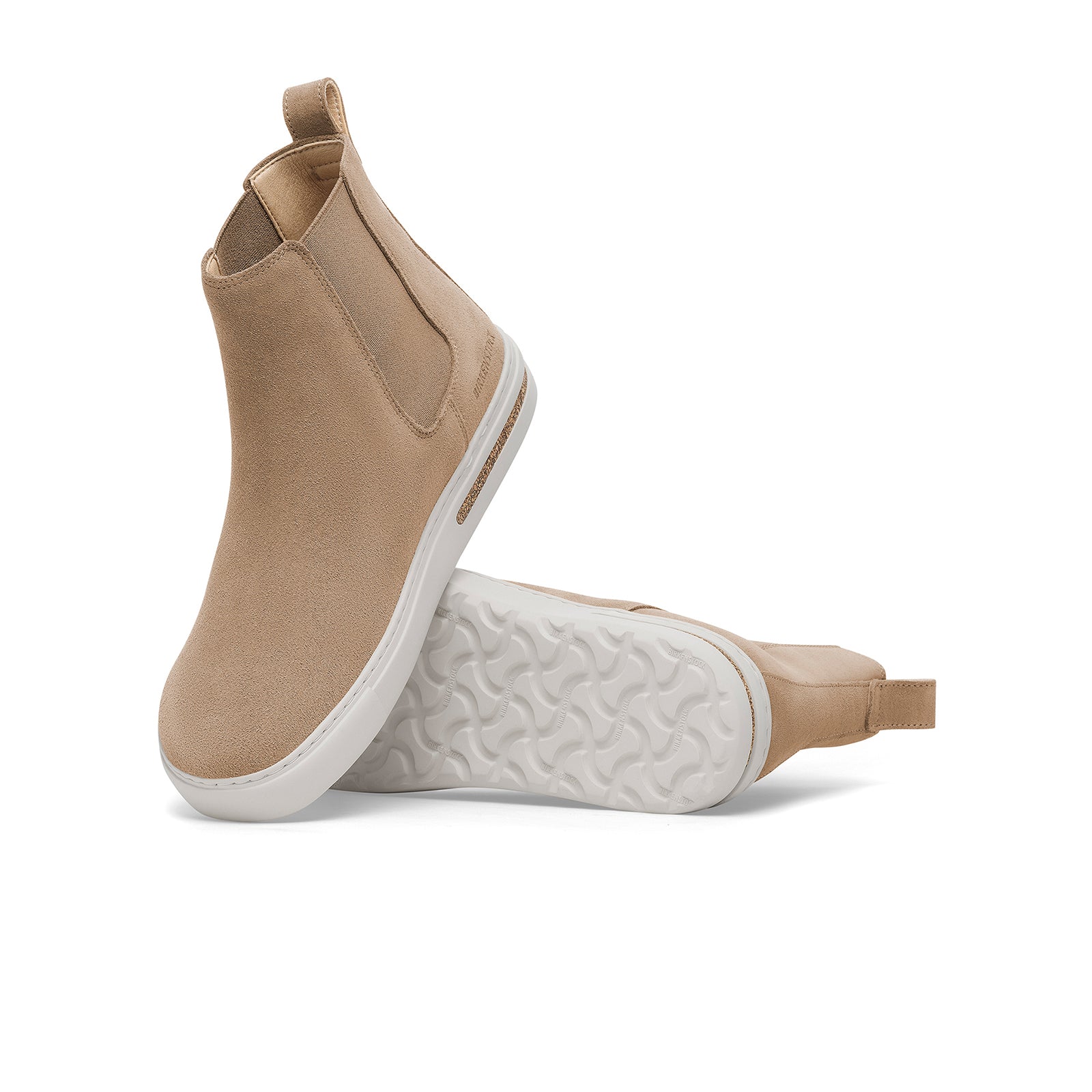Birkenstock Bend Narrow Chelsea Sneaker (Women)   Taupe Suede