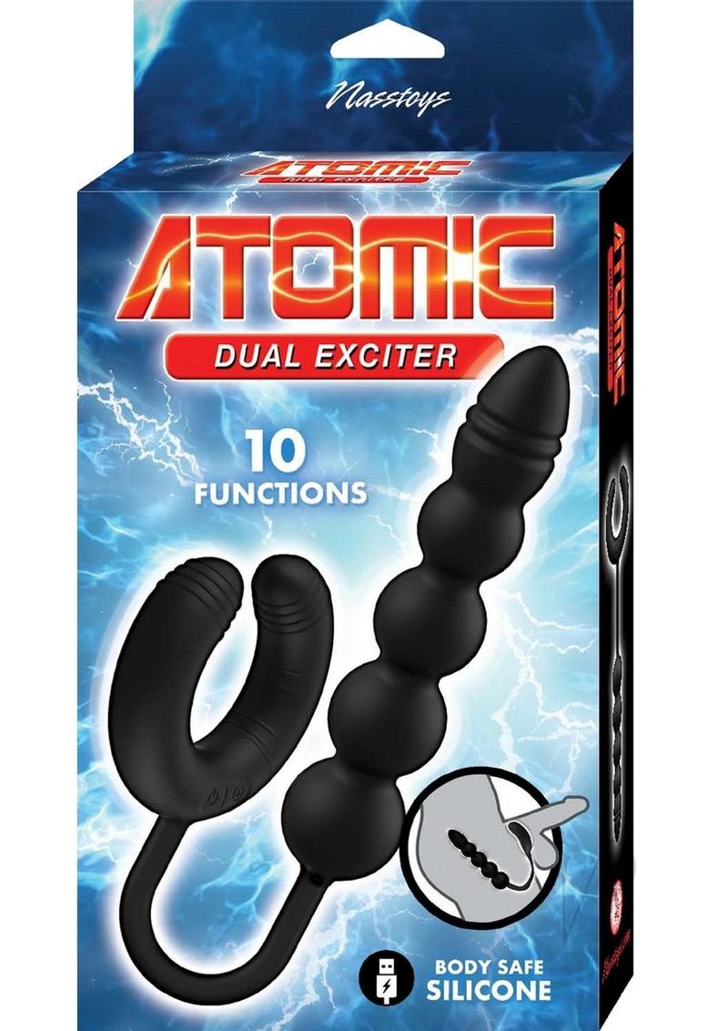 Premium Rechargeable Silicone Anal Stimulator - Dual Exciter for Enhanced Pleasure | Black | Perfect for Couples Play & Solo Exploration