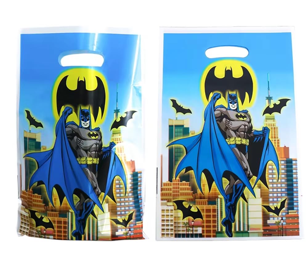 30-Piece Superhero Party Gift Bags Set - Kids Birthday Party Favor Bags, Goodie Bags, Themed Party Decorations Supplies for Superhero Birthday, Baby Shower & School Events