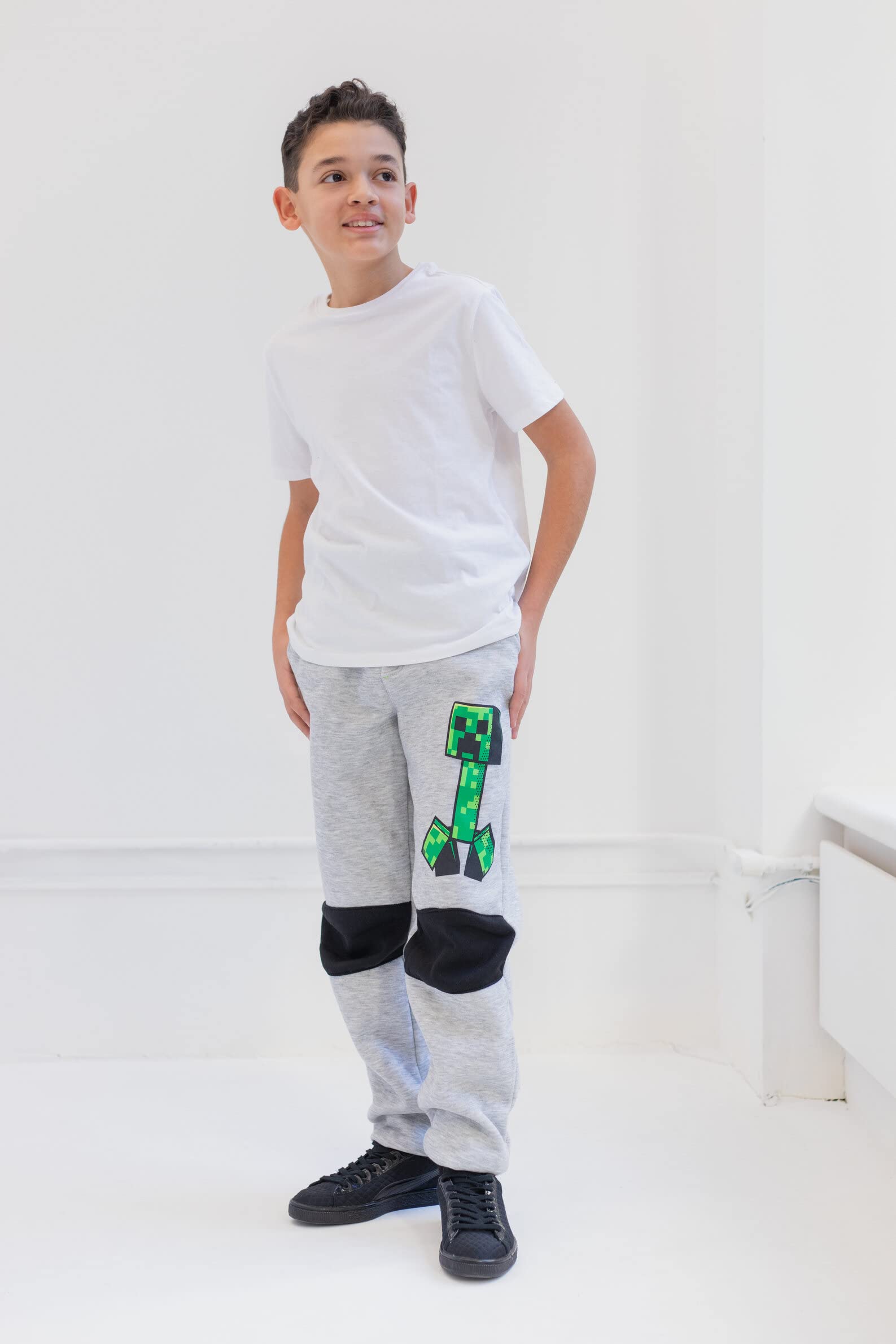 Minecraft Fleece Jogger Pants 2-Pack for Kids - Warm & Comfortable Winter Pajama Bottoms for Boys & Girls - Perfect for Sleepovers, Gaming & Lounge Wear
