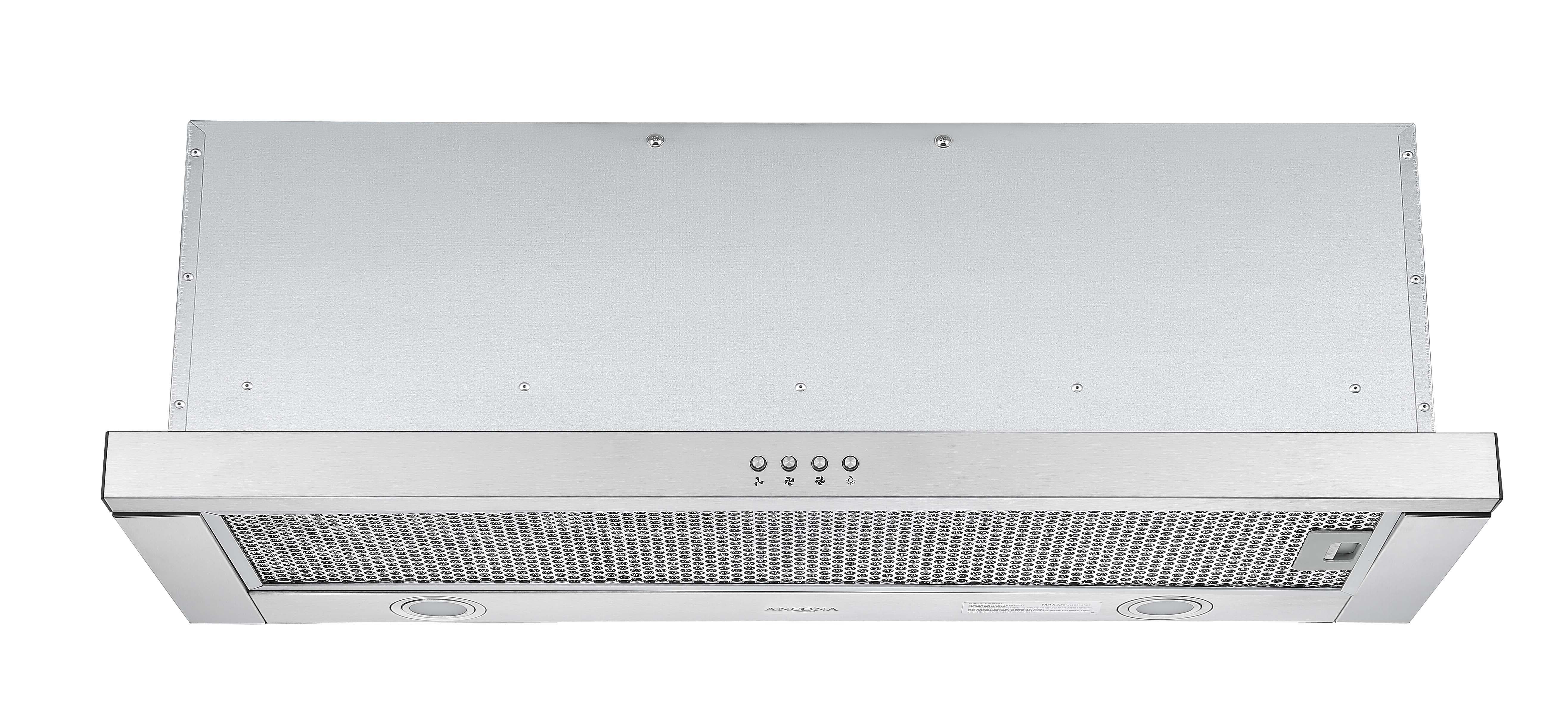 Forte 436 36-Inch Stainless Steel Slide-Out Range Hood - Powerful Ventilation for Kitchen, Cooking, and Smoke Removal