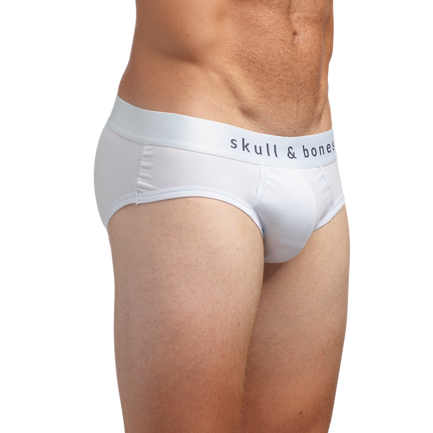 Just the Bones Brief Optic White - Premium Men's Underwear for Everyday Comfort & Support | Perfect for Workout, Office & Casual Wear