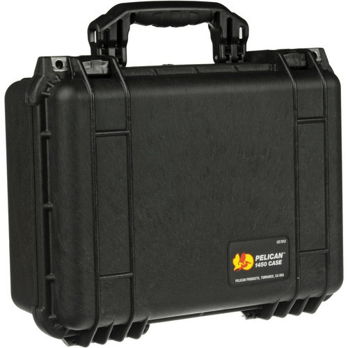 Pelican 1450 Protective Case with Foam Insert - Waterproof Hard Shell Storage for Cameras, Electronics & Equipment - Perfect for Travel, Outdoor Adventures & Professional Use
