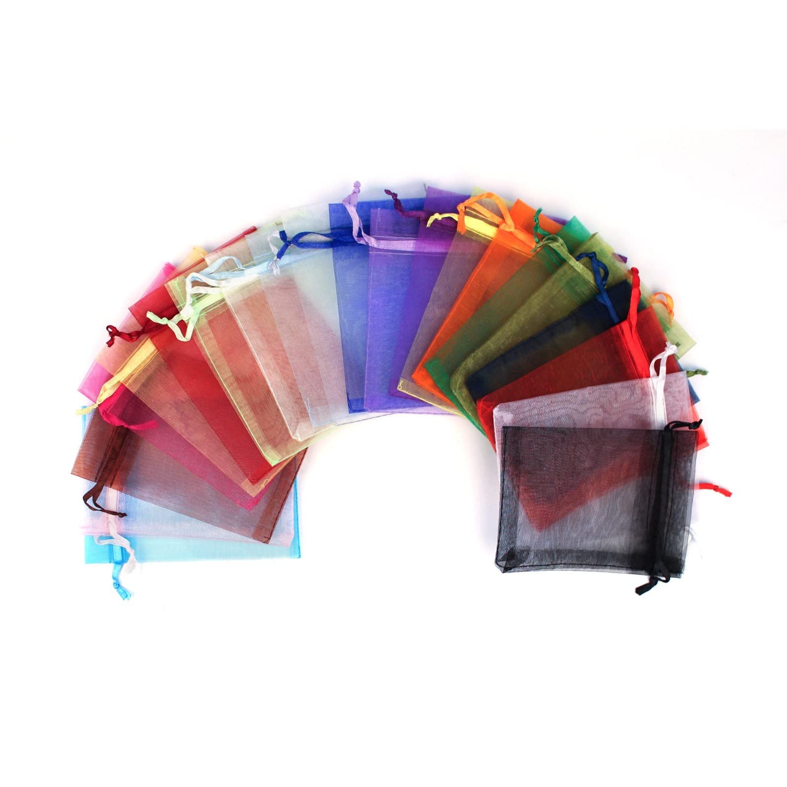 120 Pack Gold Organza Drawstring Bags - Small Gift Bags for Jewelry, Candy, Wedding Favors & Party Decorations - Perfect for Wedding, Birthday, Baby Shower & Holiday Gift Wrapping