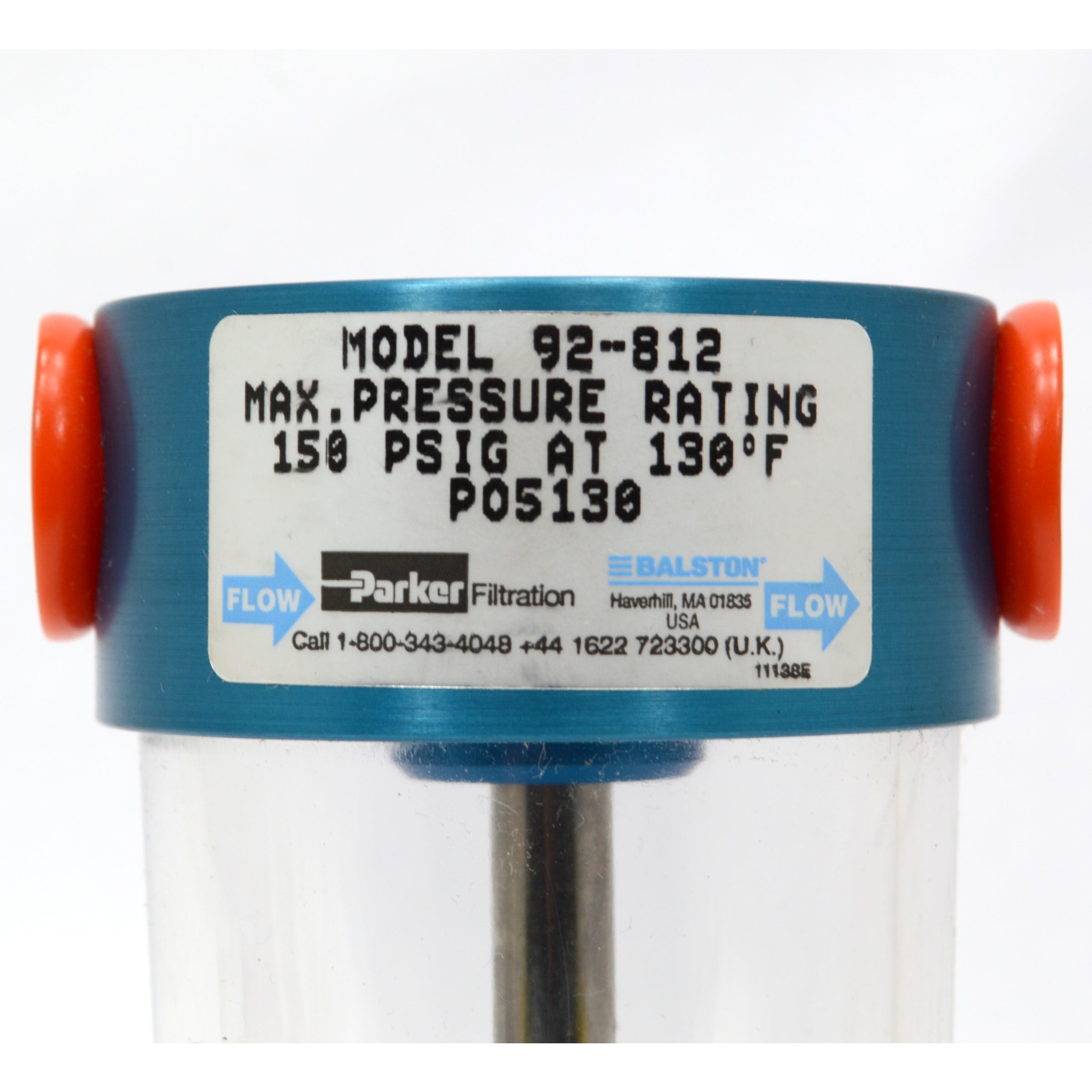 BALSTON Compressed Air & Gas In-Line Filters Model 92 812 with 1/2 NPT Ports - High Efficiency Filtration for Industrial Pneumatic Systems & Air Tools