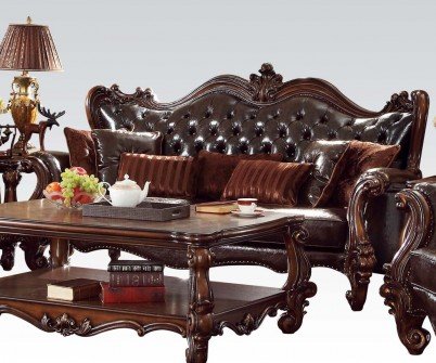 Acme Versailles Living Room Set with Sofa and Loveseat - Modern 3-Piece Furniture for Living Room, Lounge & Family Room Decor