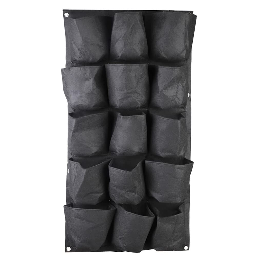 YFQHDD 15-Pocket Vertical Garden Bag - Waterproof Hanging Planter for Indoor/Outdoor Plants | Perfect for Small Spaces, Balconies & Urban Gardening