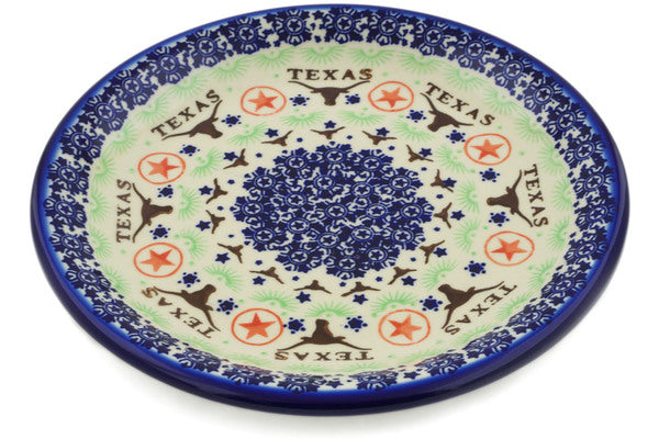 10-Inch Texas State Themed Ceramic Dinner Plates - Set of 4 for Home Dining, Party Decor & Collectible Display