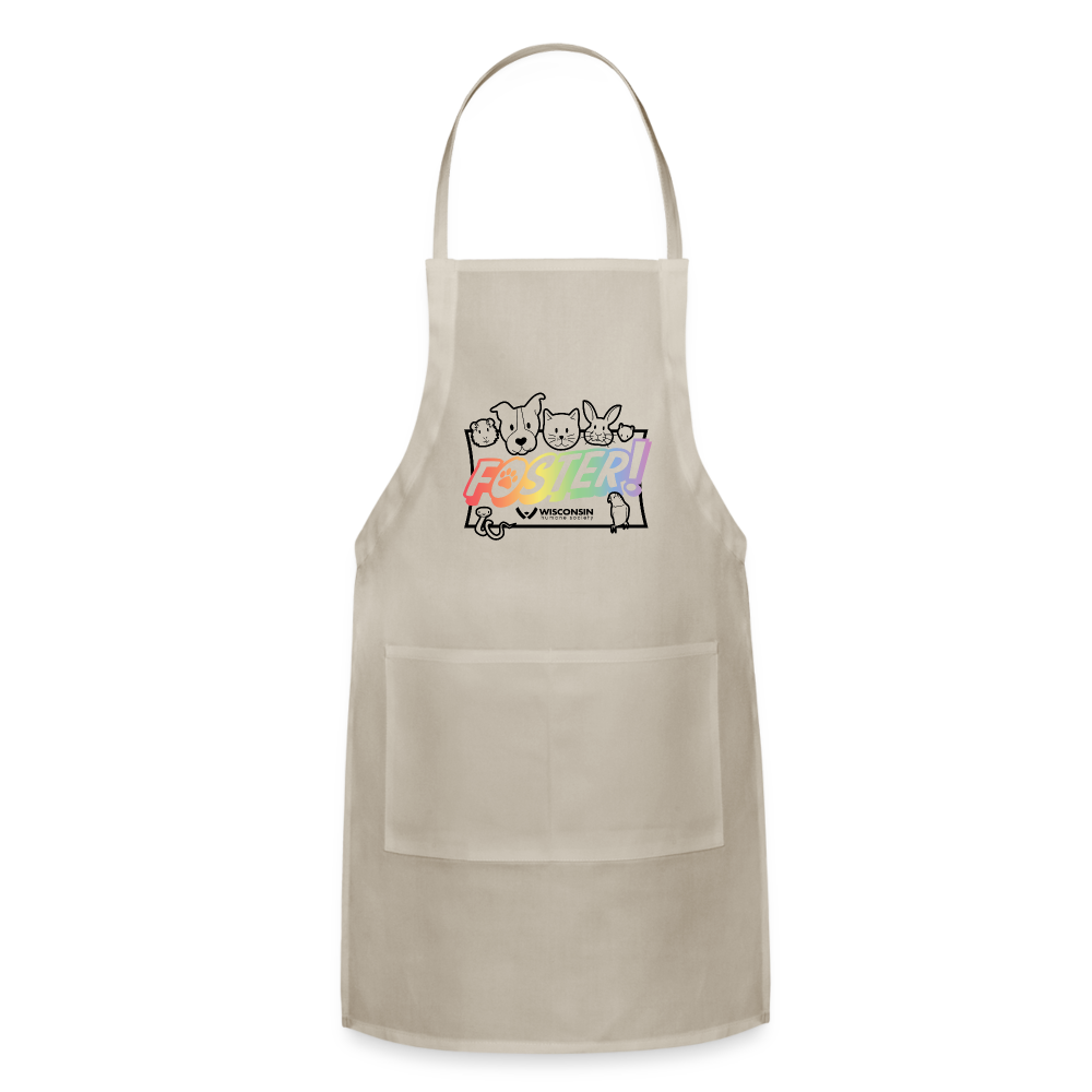 Foster Pride Adjustable Apron for Cooking, Baking & Grilling - Adjustable Waist & Neck Strap for Comfort - Perfect for Chefs, BBQ & Home Kitchen Use