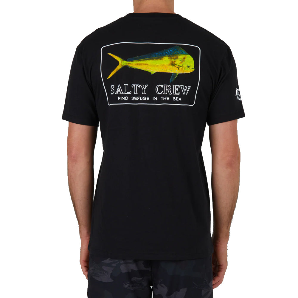 Salty Crew Golden Mahi Short Sleeve T-Shirt for Men - Comfortable Fishing & Outdoor Casual Wear