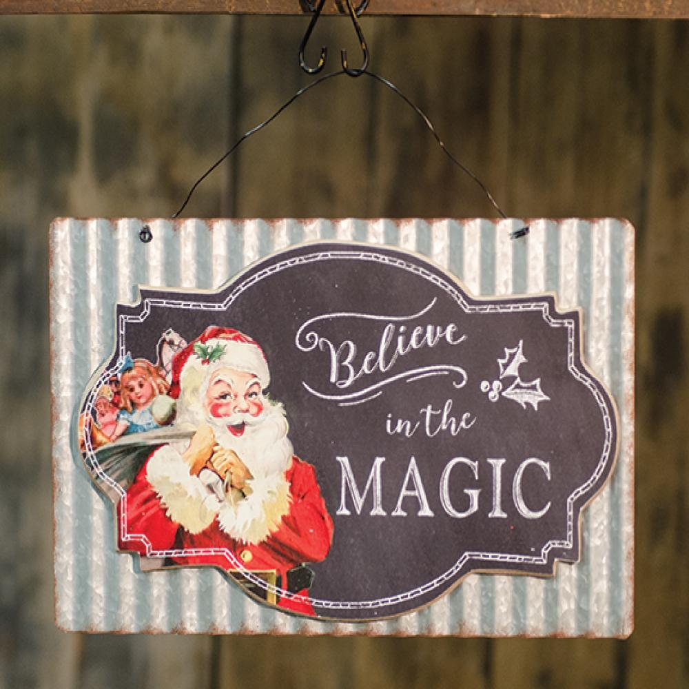 Believe in the Magic Sign - Inspirational Wall Decor for Home, Office & Gift Giving - Perfect for Living Room, Bedroom or Meditation Space