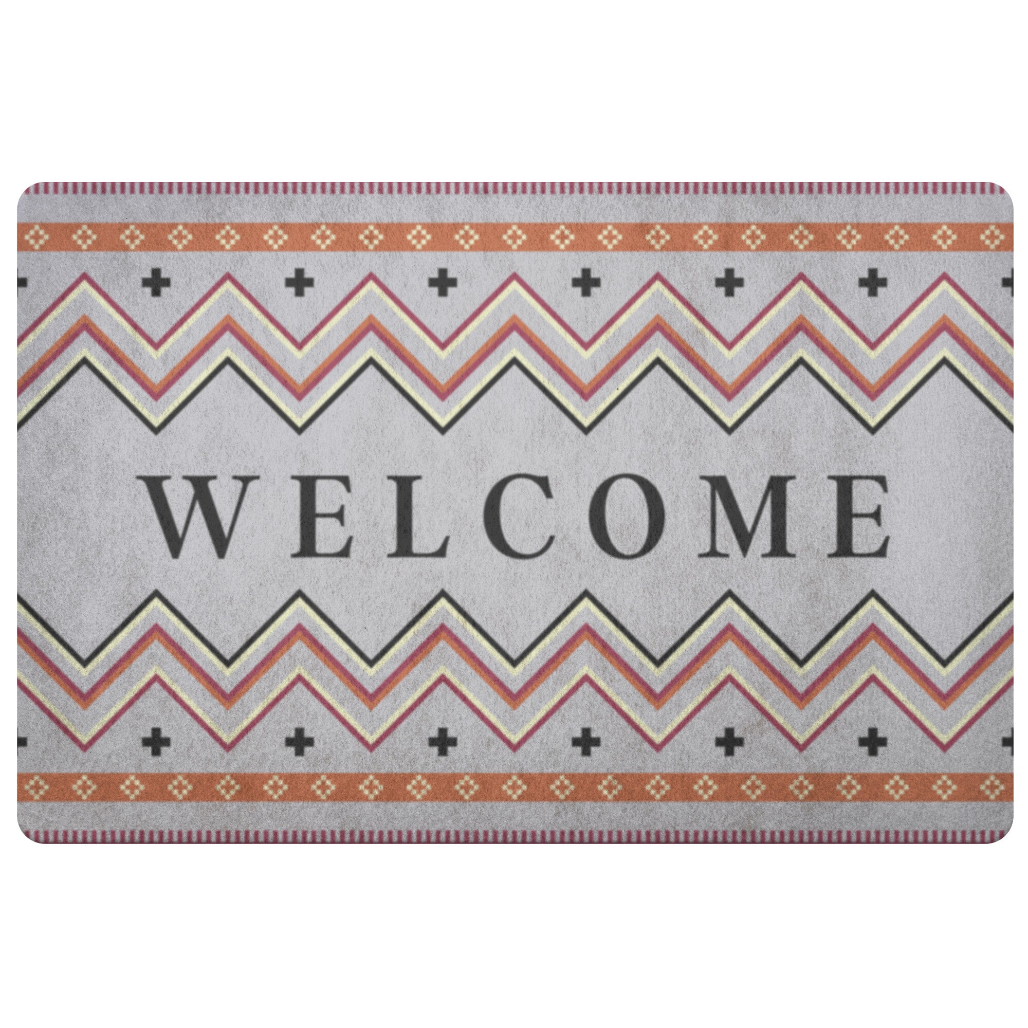 Southwestern Welcome Mat - Non-Slip Doormat for Front Door, Outdoor & Indoor Entryway - Boho Chic Home Decor for Porch, Patio & Housewarming Gifts