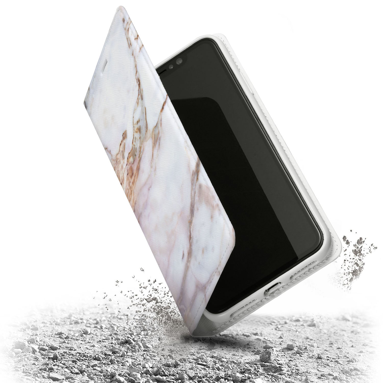 Premium Marble iPhone Wallet Case - Slim & Stylish Card Holder for iPhone 12/13/Pro/Max | Perfect for Travel, Shopping & Everyday Use