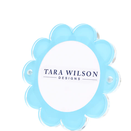 Pastel Blue Daisy Picture Frame - Floral Photo Frame for Wall & Tabletop Decor - Perfect for Home, Office, Wedding & Gift Giving