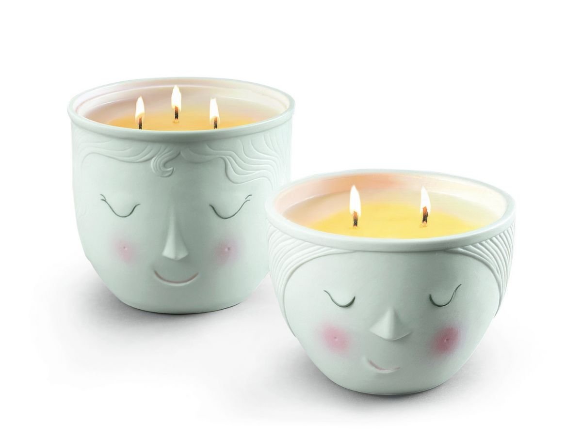 Lladro Better Together Candle Set (L&L) 01040162 Open Edition - Romantic Home Decor for Couples, Perfect for Anniversaries & Valentine's Day Gifts