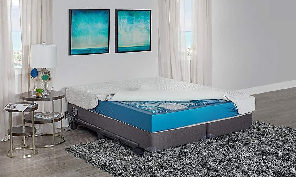 Premium 100% Cotton Waterbed Sheet Set - King/California King Size, 15