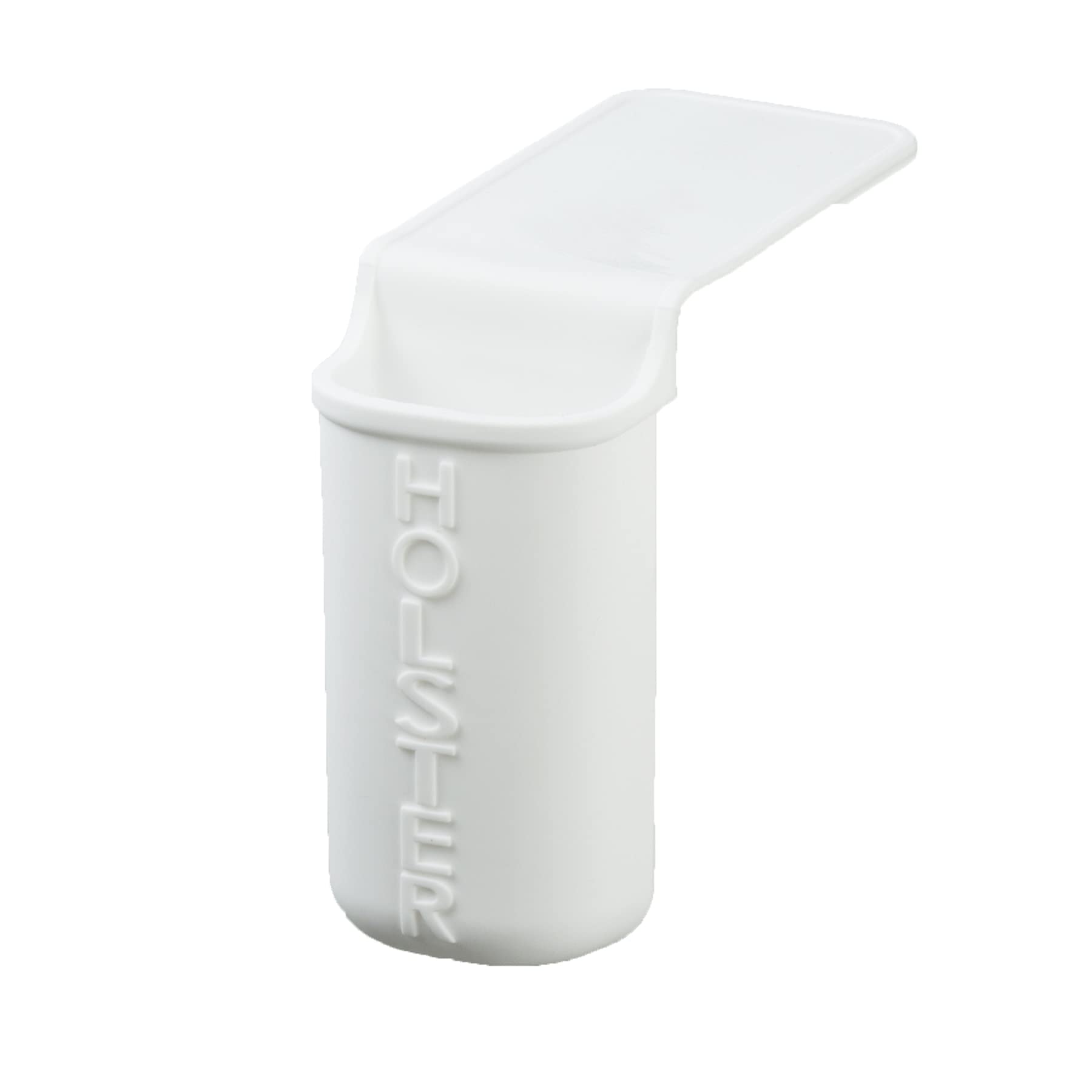 Holster Brands Kitchen Lil' Holster Dish Brush Holder - White | Compact Sponge & Scrubber Organizer for Sink Countertop - Perfect for Small Kitchens & RVs