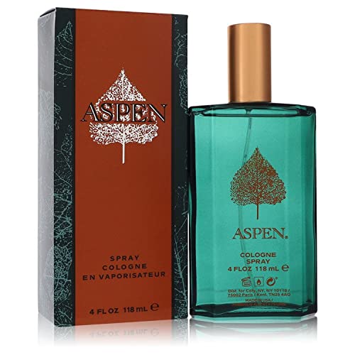 Aspen by Coty Cologne Spray for Men - 4 oz Fresh & Woody Fragrance - Perfect for Indoor Social Events, Date Nights & Office Wear