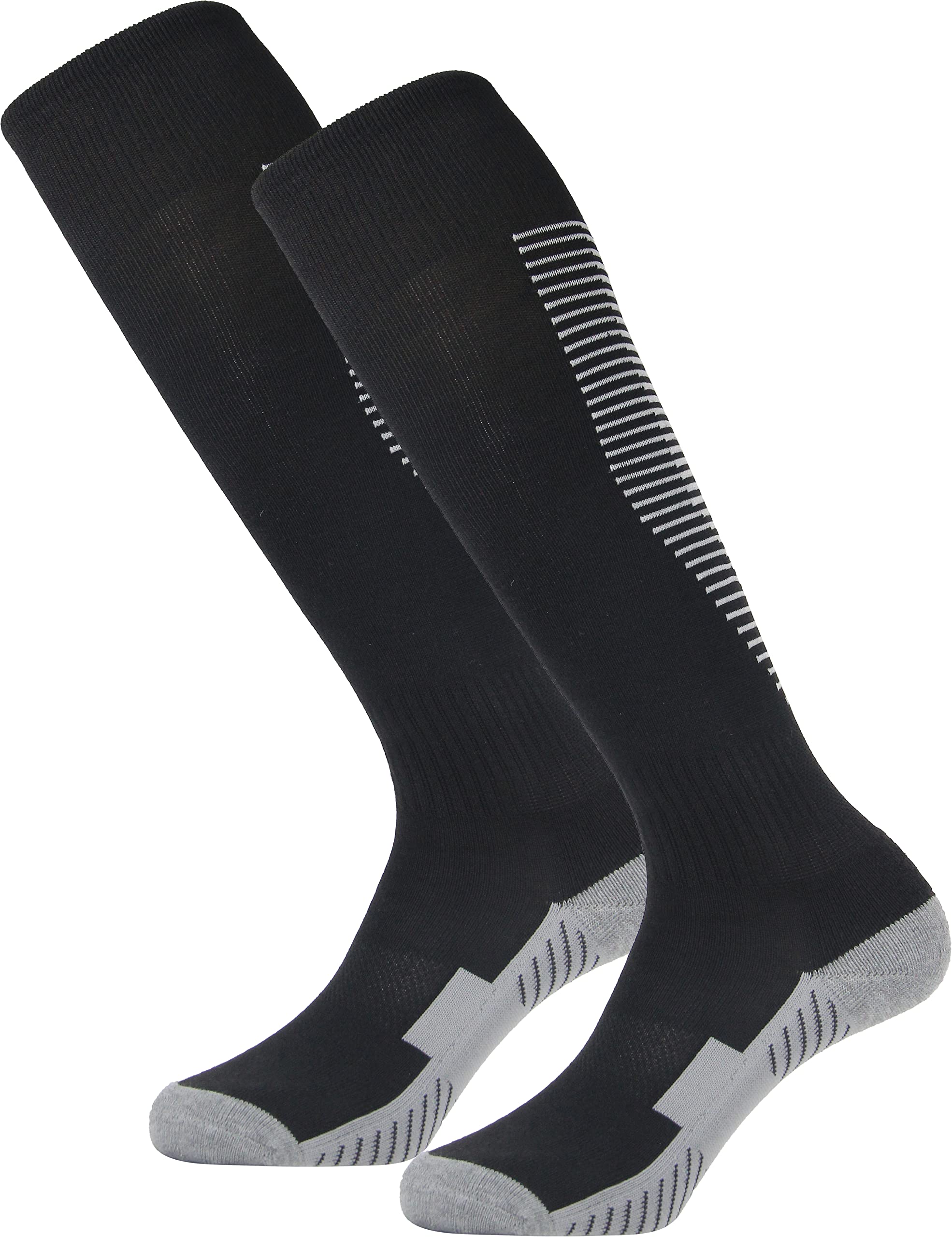 BomKinta Soccer Socks for Men Women Youth Kids - Breathable Cushioned Athletic Socks (2/3 Pack) - Perfect for Soccer, Running, Basketball & Training