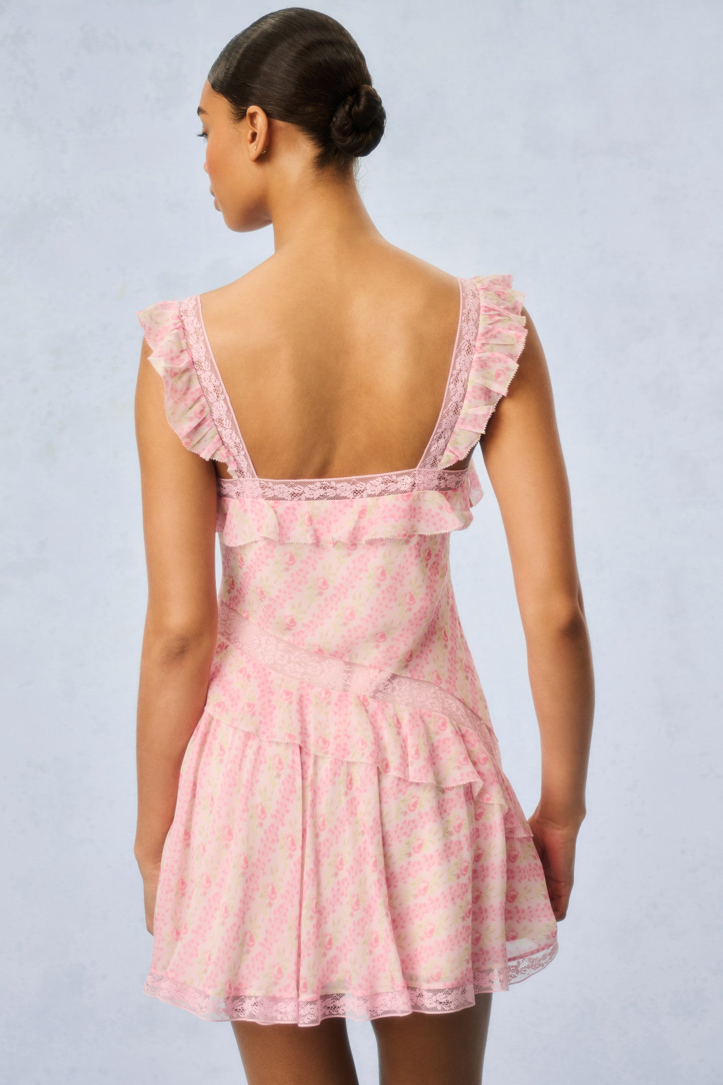 Serima Floral Print Mini Dress - Women's Summer Sleeveless Party Dress for Beach, Vacation & Date Night