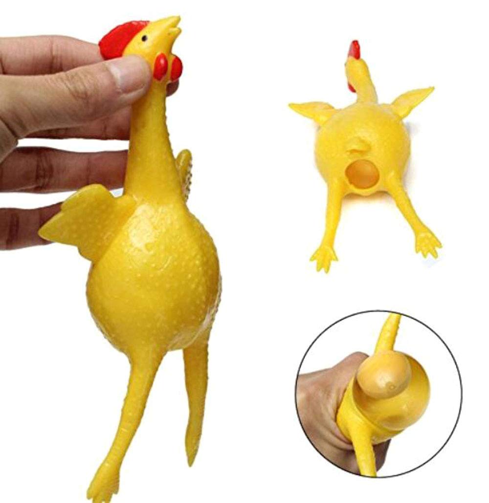 16cm Funny Squishy Toys Chicken and Eggs - Stress Relief Fidget Toys for Kids & Adults - Perfect for Anxiety Relief, Office Desk Decor, and Sensory Play