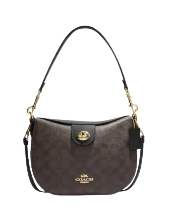 Coach Ella Hobo Bag in Signature Canvas - Stylish & Durable Crossbody Purse for Women | Perfect for Work, Travel & Everyday Use
