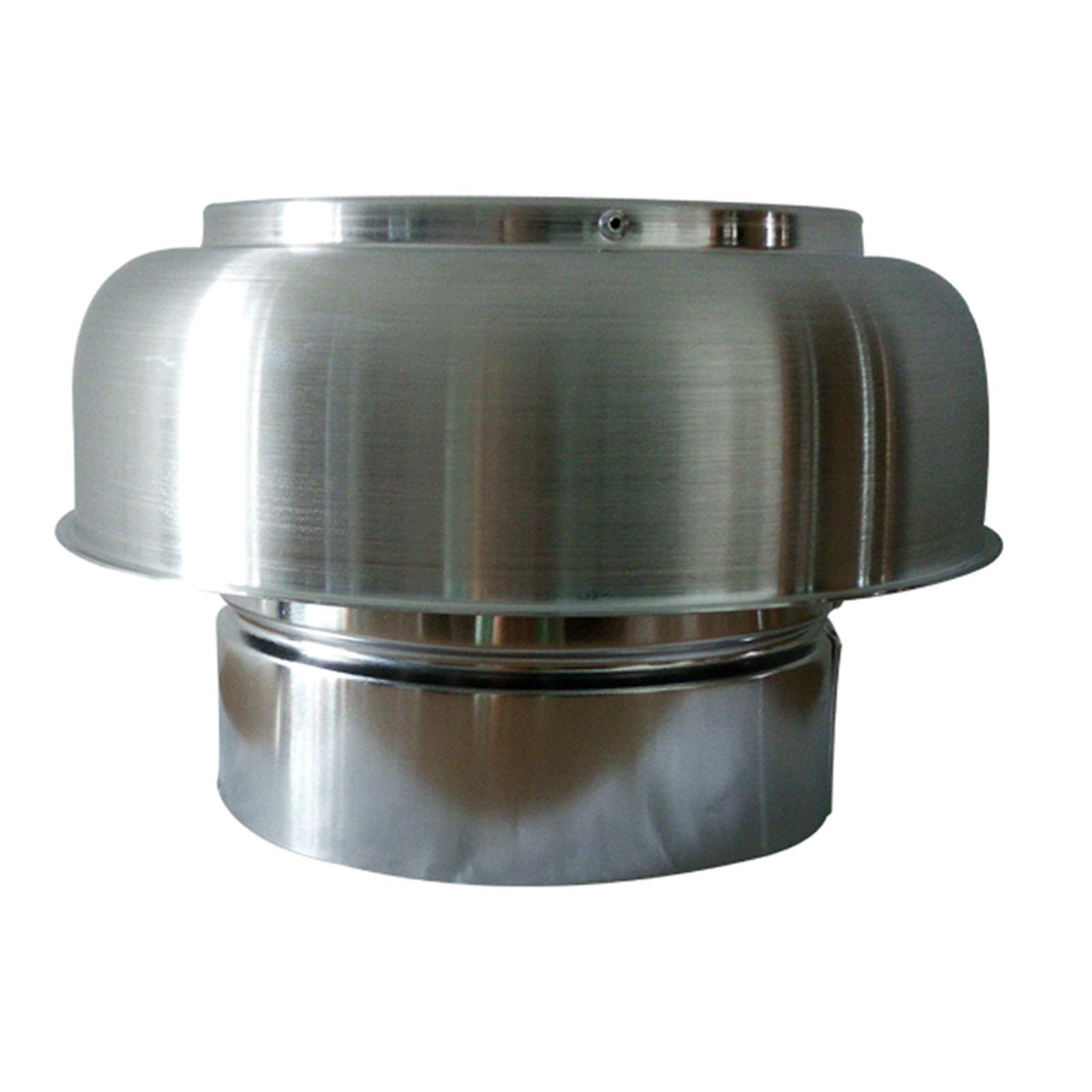 MBROS 108mm Round Chimney Cowl Cap - Rain Cover, Draught & Fire Roof Protector - Durable Air Vent Cap for Fireplace & Stove Pipes (Outdoor Use)