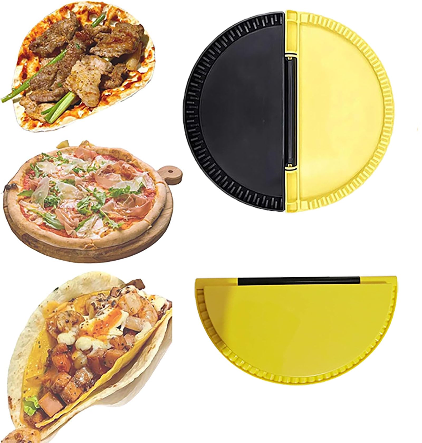 Tortilla Folder & Wrap Toastie Maker - Easy to Use Sandwich Maker for Burritos, Empanadas, Dumplings & Mini Calzones (1pc) - Perfect for Quick Lunches, Picnics & On-the-Go Meals