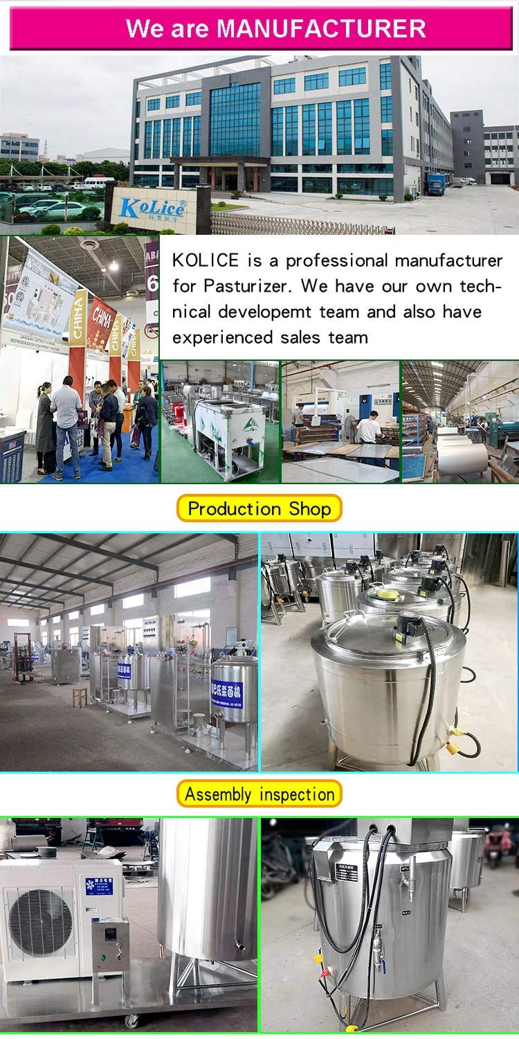 Kolice 50L Commercial Refrigerated Pasteurization Machine with Cooling Function - Milk, Juice, Beer & Sauce Sterilizer for Dairy, Brewery & Food Processing Industry | Perfect for Small Businesses & Commercial Kitchens