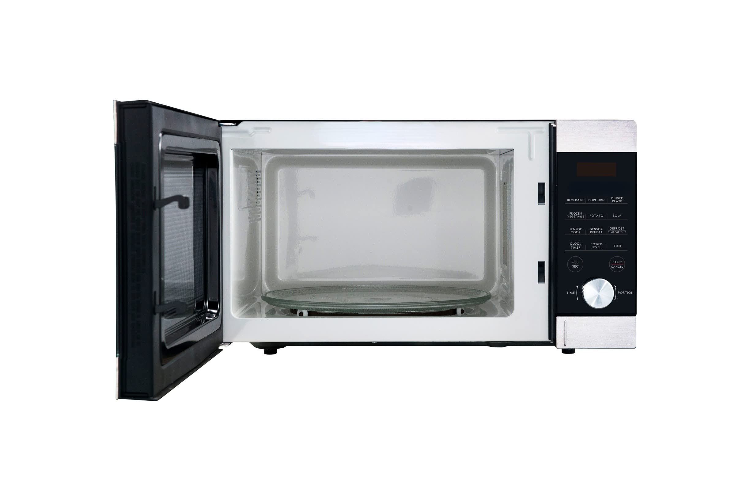 Express Wave 1.1 Cu ft Sensor Microwave Oven with Smart Cooking Technology - Stainless Steel - Perfect for Small Kitchens, Dorms & Apartments