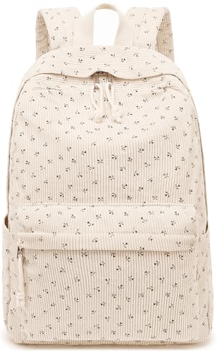 Beige Corduroy Small Floral