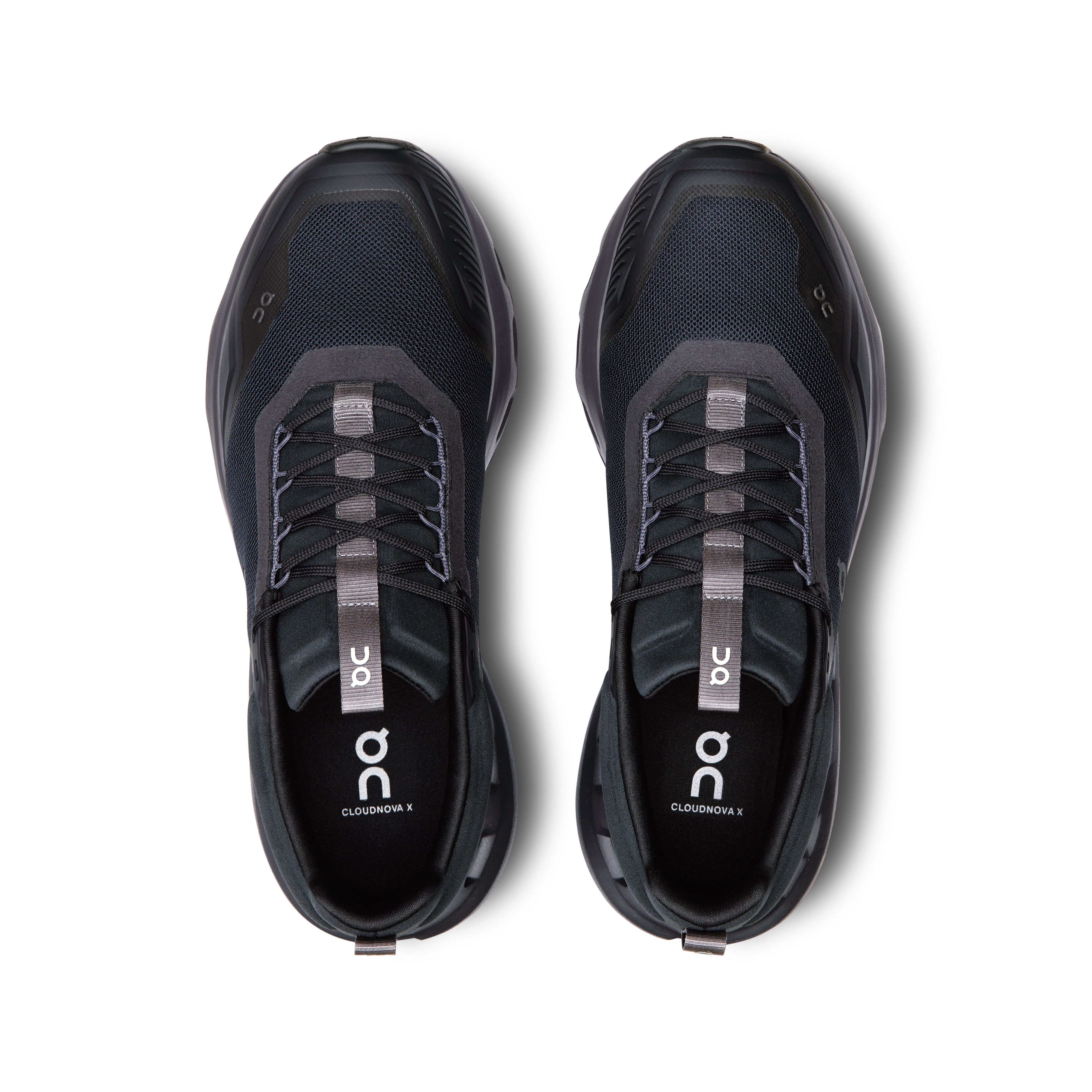 On Running Men's Cloudnova X Running Shoes - Black / Eclipse - Lightweight & Cushioned for Marathon Training & Daily Jogging