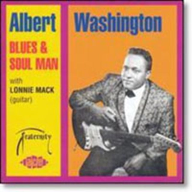 Albert Washington Blues & Soul Man CD - Classic Blues & Soul Music for Relaxation, Road Trips & Vintage Music Collectors