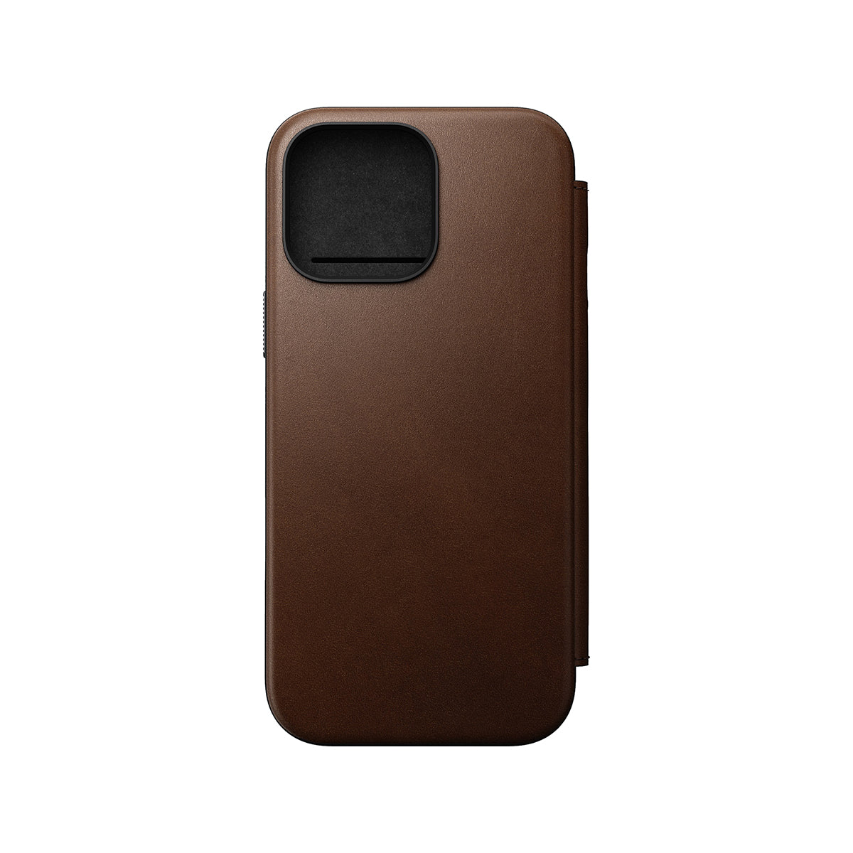 Premium NOMAD Genuine Leather Folio Case for iPhone 16 Pro Max - Slim Protective Wallet Cover with Card Slots (Brown) | Perfect for Business Professionals & Travelers