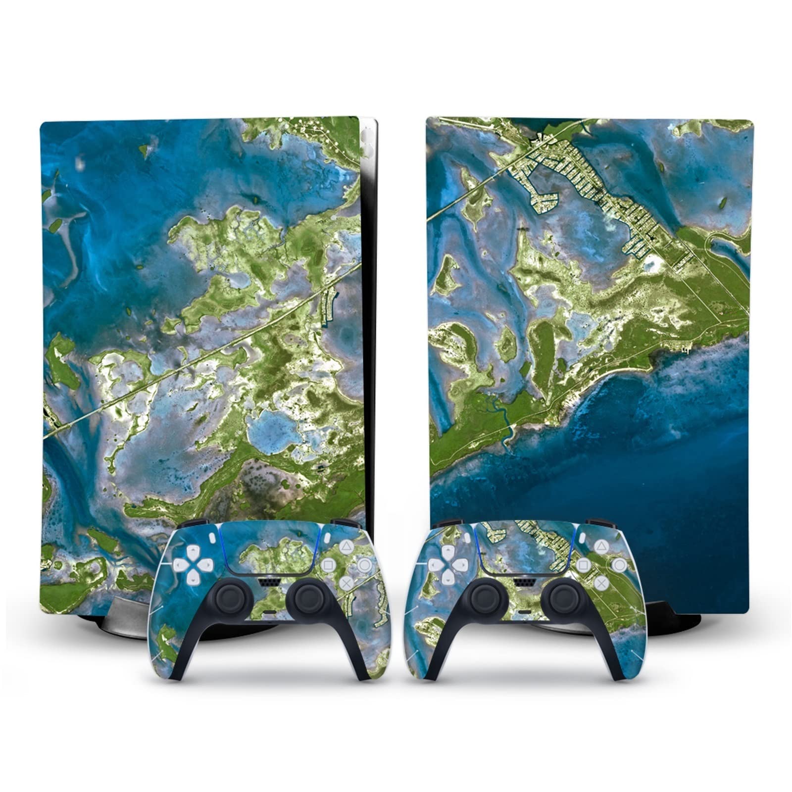 LEEWEE Anime Vinyl Skin Stickers for PS5 Disk Edition Console & 2 Controllers - Bubble-Free, Durable, Scratch-Resistant Wrap (46352) - Perfect for Gaming Setups & Personalization
