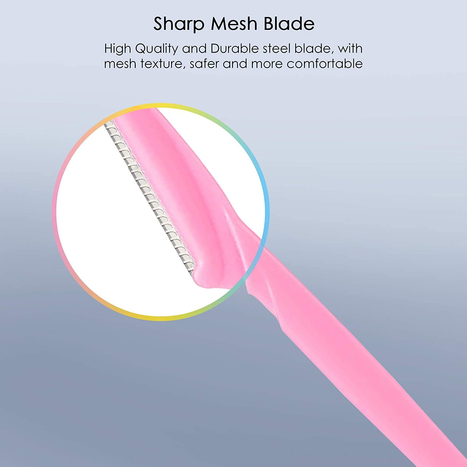 2-in-1 Blackhead Remover & Pimple Extractor Kit - Stainless Steel Acne Removal Tools for Face & Whitehead - Includes Eyebrow Razor - Perfect for Home Skincare & Facial Treatment